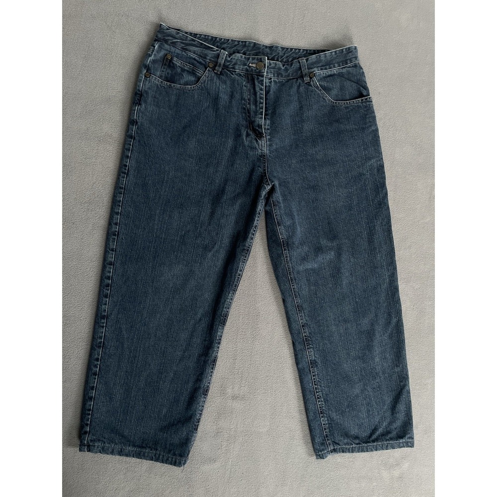 Woolrich Women's Fleece Lined Jeans 14‎ Denim Medium Wash Cotton Straight Winter
